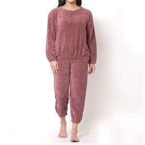 2024 Customizable <b>Women's</b> <b>Fleece</b> Lounge Set Fashionable <b>Women's</b> <b>Fleece</b> Two-Piece Set Stylish <b>Women's</b> - Product Image 1