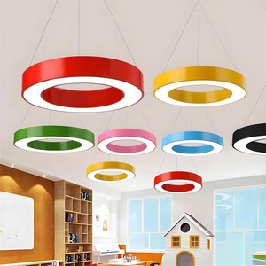 Lustre de plafond nordique moderne, luminaire suspendu en forme de cercle, vente chaude, décoration intérieure, lampe de plafond - Product Image 1