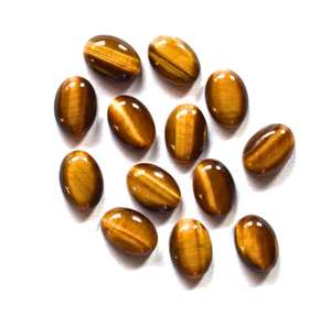 พลอย100% ทรงรีทรงตามีธรรมชาติขนาด8*10มม. อัญมณีหลวม10ชิ้นพร้อมส่งอัญมณีบำบัดล้ำค่าขายส่ง - Product Image 1