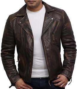 Chaquetas de cuero para hombre precio ajustable fabricación profesional mejor calidad para chaquetas de cuero para hombre - Product Image 4