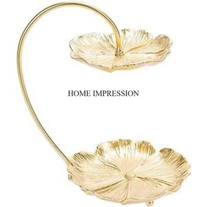 Bol de service de qualité supérieure en métal, forme irrégulière antique, aspect attrayant, art moderne créatif, pour aliments et autres articles - Product Image 4