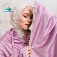 Élégant Ensemble de Prière Pour Femmes Mukena Avec Sac Vêtement de Prière Islamique Plage de Prière Mukena