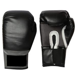 Guantes de Boxeo Acolchados de Gel para Adultos, Color Negro, para Gimnasio, Entrenamiento Físico, Cierre de Muñeca, Transpirables, Duraderos, Guantes de Boxeo de Moda - Product Image 1