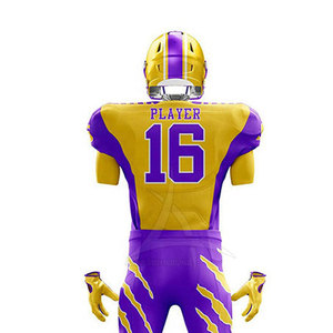 ชุดยูนิฟอร์มอเมริกันฟุตบอลแขนสั้นไซส์ใหญ่ ระบายอากาศได้ดี พร้อมโลโก้สั่งทำพิเศษ วัสดุคุณภาพสูงสำหรับสโมสรและทีม - Product Image 5