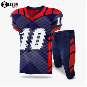 Uniforme de sublimation de football américain d'entraînement et de match de conception personnalisée de haute qualité uniforme en tissu respirant à séchage rapide - Product Image 5