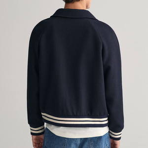 เสื้อแจ็คเก็ตวาร์ซิตี้คอตั้งผ้าวูลผสมสำหรับฤดูหนาวปี 2025 ดีไซน์สั่งทำพิเศษสำหรับผู้ชาย แห้งเร็ว ระบายอากาศได้ดี สีสันปรับแต่งได้ - Product Image 2