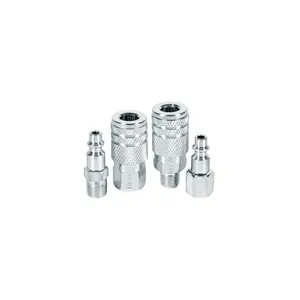 PRETUL Set di 2 connettori rapidi e 2 accoppiamenti scatola albero in acciaio con 6 unità - Product Image 1