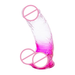 ดิลโด้คริสตัลเจลลี่ดงนิ่มเหมือนจริงขนาด7.2นิ้วดิลโด้ถ้วยดูดแรงสูงของเล่นทางเพศ - Product Image 3