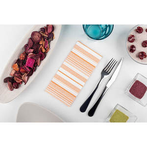 Tovaglioli Arancioni 40x40cm con Stampa Guaret, Piegati 1/8, Morbidi e Asciutti, 480 Pezzi, B2B - Product Image 2