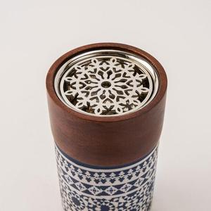 Quemador de incienso árabe Oud de Metal y madera decorativo para el hogar de lujo de Oriente Medio, centro de mesa para uso en fiesta en casa de Ramadán - Product Image 4