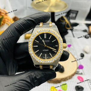 Montre automatique en acier inoxydable VVS sertie de diamants Moissanite Hip Hop Bling Montre-bracelet Style statement Cadeau pour homme femme - Product Image 1