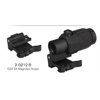 G33 3X Magnifier Flip-to-Side Quick Detachable QD Mount Aluminum-Made Fully Multi-Coated First Focal Plane 558 Red Dot Sight