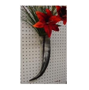 Pot de plante en corne le mieux poli pour table et vase à fleurs à la maison 2 tailles différentes avec support suspendu en métal - Product Image 6