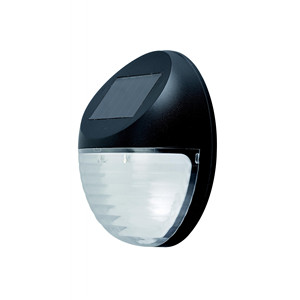 โคมไฟสวน LED พลังงานแสงอาทิตย์ ทรงกระบอก สีดำ พลาสติก ABS ติดผนัง 11.3x11.3x4.5 ซม. - Product Image 3