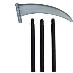 Guadaña de la Muerte de Plástico de Cuatro Secciones para Halloween, Accesorio de Actuación, Juguete Infantil, Modelo <span class=keywords><strong>Tridente</strong></span> del Diablo - Product Image 6