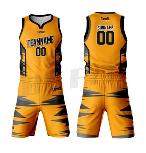 Uniforme deportivo de baloncesto para hombre, kit de uniforme de alta calidad con logotipo personalizado, sublimación, nuevo estilo y diseño - Product Image 1