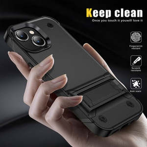 เคส iPhone 15 6.1 พรีเมียมแบบหนาพร้อมขาตั้ง - Product Image 2