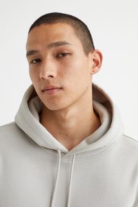 Hombres 100% algodón en blanco grueso francés Terry calidad de lujo peso pesado ajuste de gran tamaño Logotipo de impresión personalizada sudaderas con capucha de los hombres - Product Image 2