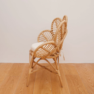 Venta al por mayor de ratán vintage mini silla con forma de flor muebles para niños decoración del hogar muebles al por mayor de Vietnam - Product Image 3