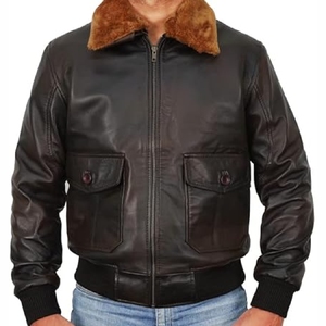 Veste en cuir pour homme à manches longues avec logo personnalisé, dernier design, prix avantageux, disponible pour un usage décontracté - Product Image 6