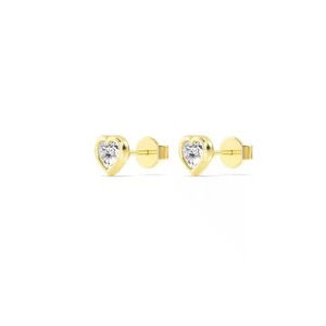 New Arrival <b>Heart</b> Diamond <b>Studs</b> <b>Earring</b> for Women Wear Moissanite <b>Earrings</b> for Export Sale - Product Image 2