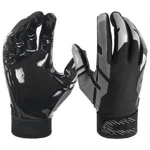 Gants professionnels de récepteur de football américain pour adultes et enfants avec poignée d'impression en silicone de paume Conception de logo personnalisée - Product Image 2