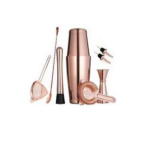 Juego de herramientas de barra Coctelera de acero Diseño único de metal Juego de coctelera de mezcla de bebidas hechas a mano - Product Image 4