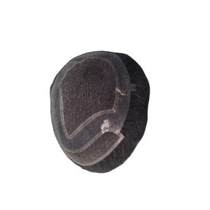 Peluca de Cabello Humano Virgen Remy Indio, Tupé con Ondas Naturales, Trama Única para Prótesis Capilares de Encaje - Product Image 6