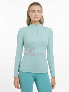 Capa base para mujer, venta al por mayor, tela reguladora térmica innovadora, control de humedad, transpirable, construcción sin costuras, apoyo - Product Image 4