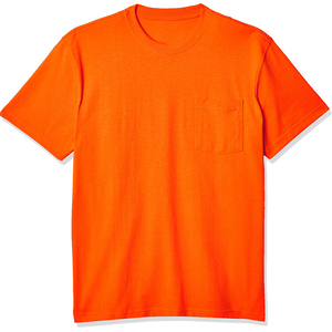Camiseta de Algodón Crema Extra Grande para Hombre, Manga Corta, Cuello Redondo, Color Sólido, Estilo Casual - Product Image 4