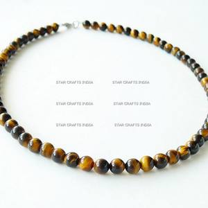 Logotipo personalizado collar con cuentas mujeres Hip Hop personalizado 6mm 8mm 10mm hombres collar de perlas 2024 joyería - Product Image 4