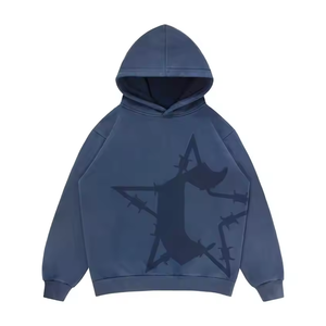 2026 New Trending Stacked Tracksuits 100% Cotton Heavyweight Winter Screen Printing Distressed <b>Embroidery</b> & Sweat Pants - Product Image 1