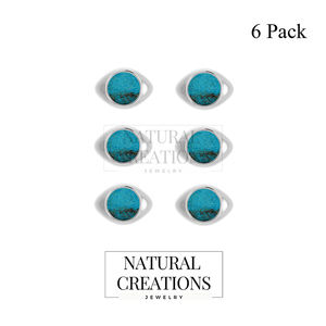 Anillo de Plata de Ley 925 con Engaste de Turquesa Clásico para Hombre, Hecho a Mano, Regalo Único para Él, Cumpleaños, Aniversario, Boda, Fiesta - Product Image 2