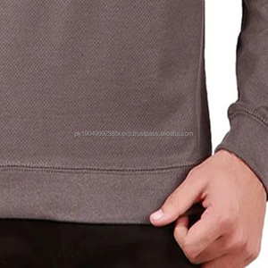 Sudaderas con capucha de cuello redondo de algodón 320gsm de alta calidad, ropa de hombre, logotipo personalizado, último diseño básico para invierno - Product Image 2