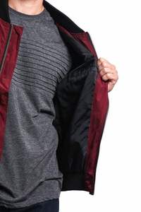 2025 bouton couvert Satin Varsity vestes en gros Satin hommes vestes vêtements pour hommes nouvelle grande taille Satin Letterman vestes - Product Image 2