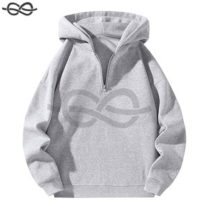 Sweat-shirt à capuche zippé pour homme, manches longues, coupe décontractée, 100 % coton, idéal pour l'entraînement hivernal - Product Image 1