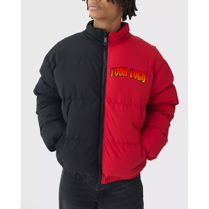 Veste matelassée imperméable d'hiver à col montant en toile décontractée personnalisée de haute qualité 2026 pour hommes - Product Image 4