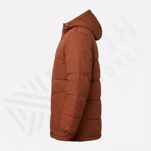 Winter Parka Hooded Bubble Padded Designer Cotton Outer Coat Polyester Insulated Outdoor Use Warm <b>Thermal</b> Jacket Heavy Duty Fit - Product Image 3