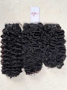 Extensions de cheveux vierges humains bouclés bruts vietnamiens 100% alignés sur les cuticules, super double trame, couleur noire naturelle, durée de vie de 3 ans - Product Image 2