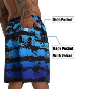 Shorts pour hommes imprimés par sublimation personnalisée Shorts de jogging d'été en coton décontractés Shorts de fitness à séchage rapide Shorts de bain de plage - Product Image 6