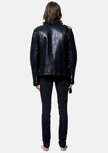 Veste en cuir pour homme personnalisée OEM de grande taille fabriquée au Pakistan Veste de moto pour homme - Product Image 6