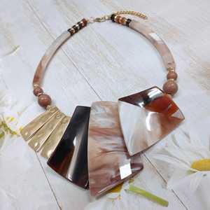 MS งานหัตถกรรม Ms-wc-001ลูกปัดธรรมชาติสร้อยคอลูกปัดเรียบ8mm แฮนด์เมด - Product Image 2