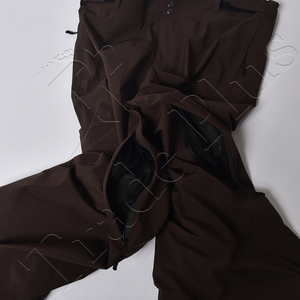 2025 hombres Super esquí estilo holgado aislado impermeable OEM pierna suelta alta carga pantalones de nieve tela impermeable 100% nailon poliéster - Product Image 5