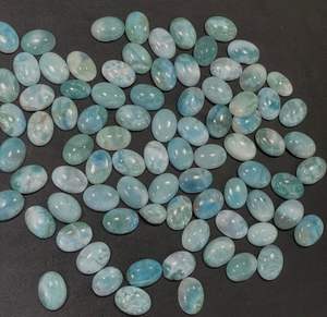 Cabujón de Larimar suelto, piedra preciosa azul cielo Natural para hacer joyas, Piedra del Mar Caribe, cabina pulida, suministro para manualidades DIY - Product Image 3