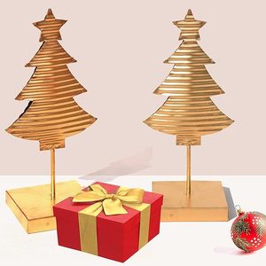 Arbre de Noël en métal de haute qualité avec dessus de table en bois pour la décoration de Noël à bas prix avec personnalisation - Product Image 3
