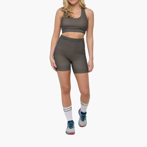Ropa Deportiva Ecológica Reciclada para Mujer, Conjuntos de Gimnasio y Fitness de Secado Rápido al por Mayor, Traje de Yoga Sólido, Brasier y Pantalones Cortos Transpirables - Product Image 2