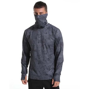 Camisas de pesca en blanco personalizadas 80% poliéster suave de secado rápido Uv pesca Sudadera con capucha al aire libre sublimación impresa pesca Jersey con capucha - Product Image 4