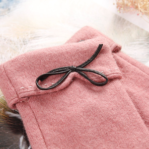 Winter <b>Gloves</b> for Girls Fashion Polyester/Cotton for Screen Full <b>Finger</b> for Outdoor Riding and Daily Use Plain Style Casual - Product Image 5