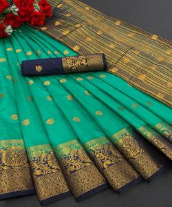 Look le plus fabuleux Lichi Silk Casual Wear Saree avec chemisier Pièce Indian Ladies Women Wear Sari Cheap Low Price Wholesale Surat ApparelGarment - Product Image 5