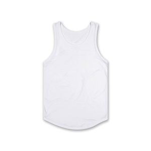 Unisex Casual Fitness Workout Tank <b>Top</b> Custom Cotton Spandex <b>Mesh</b> Breathable Quick Dry Eco-Friendly Solid Knitted Printed Body - Product Image 6